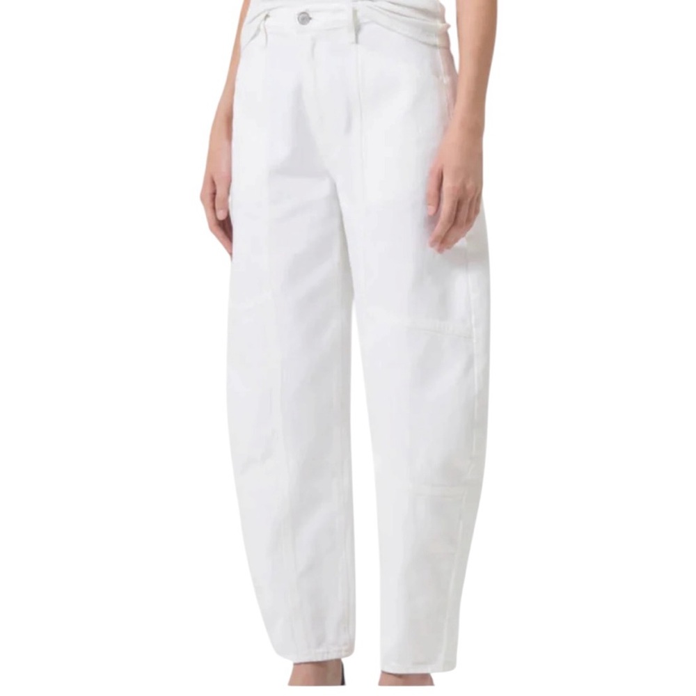 Agolde Mara Barrel Jean in Milkshake - Picture 2 of 15